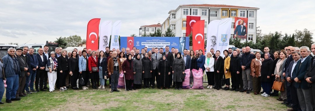 Silivri’de 200 üreticiye 40 ton buğday tohumu teslim edildi