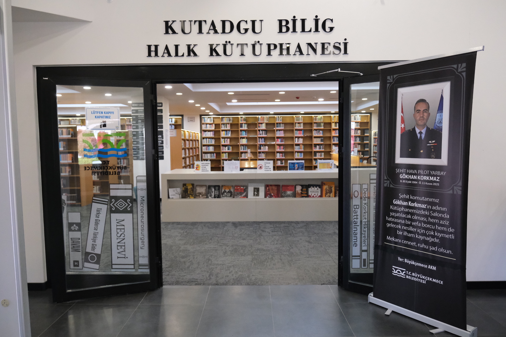 Şehit Hava Pilot Yarbay Gökhan Korkmaz anısına çalışma salonu açıldı