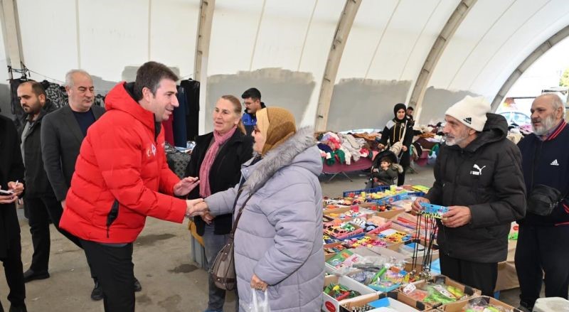 Başkan Erhan Güzel’den Perşembe Pazarı Ziyareti