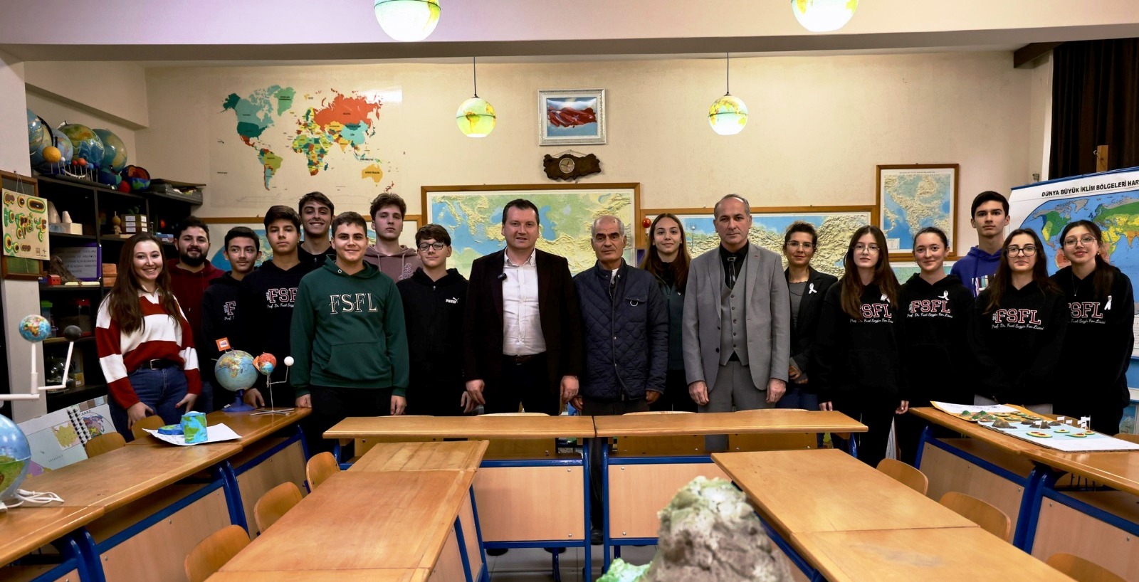 Başkan Balcıoğlu, Prof. Dr. Fuat Sezgin Fen Lisesi’ni Ziyaret Etti