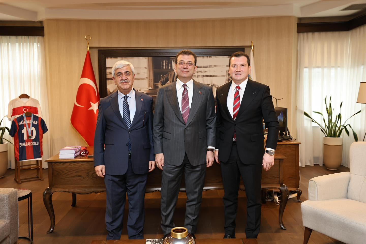 Başkan Balcıoğlu, Türkiye Belediyeler Birliği ve İBB Başkanı Ekrem İmamoğlu’nu Ağırladı