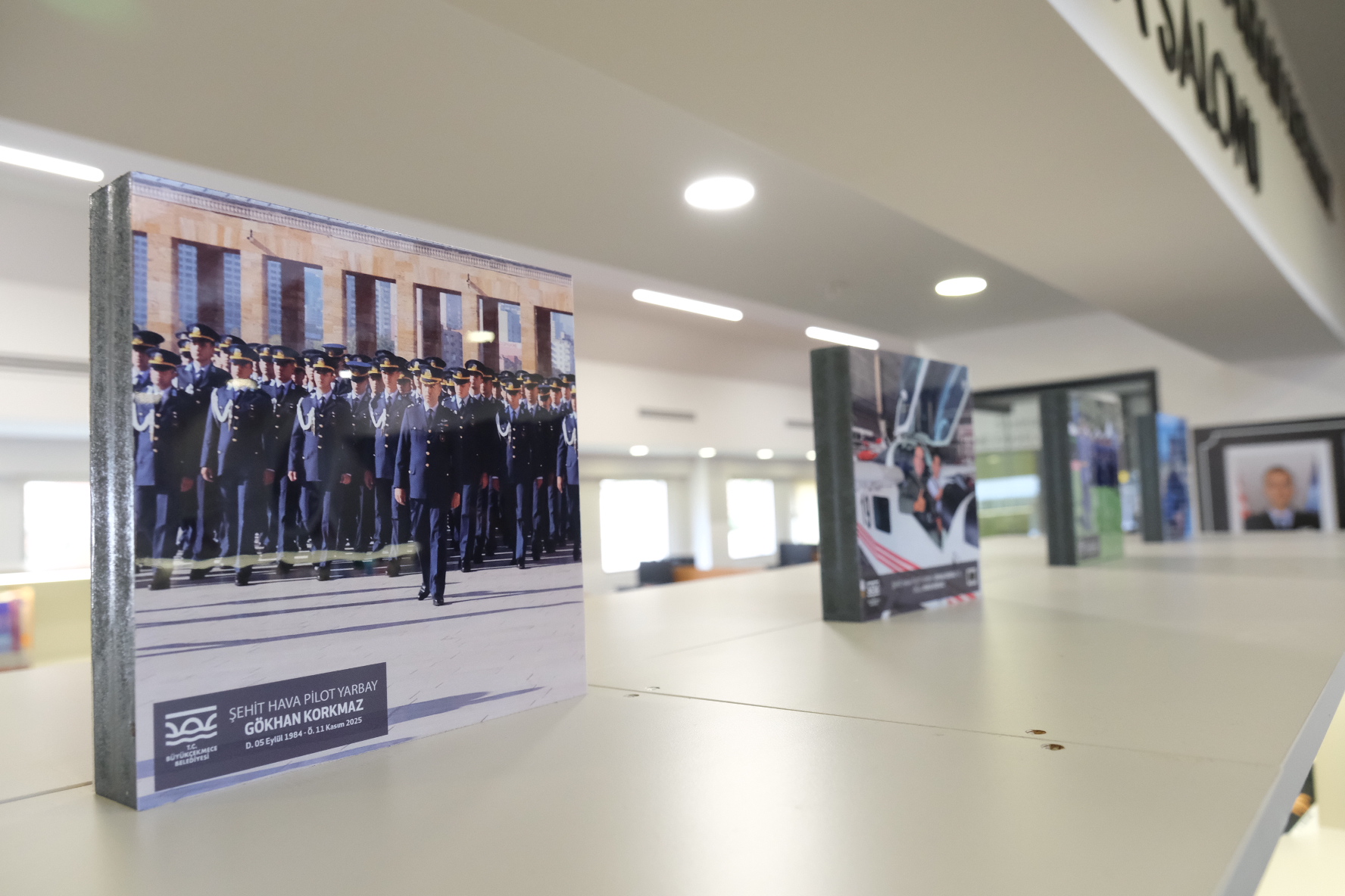 Şehit Hava Pilot Yarbay Gökhan Korkmaz anısına çalışma salonu açıldı