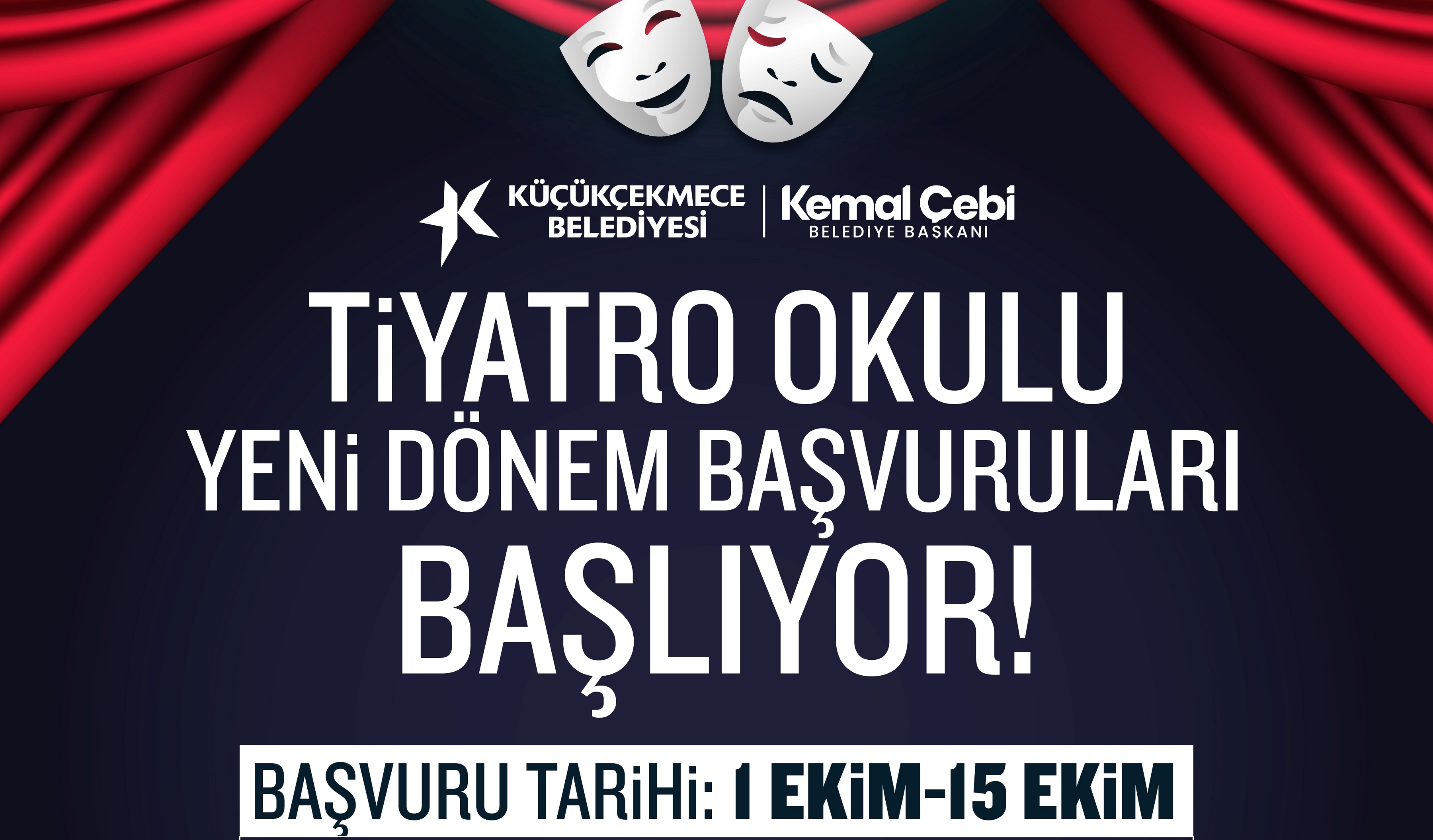 Küçükçekmece Belediyesi tiyatro okulu yeni dönem başvuruları başlıyor