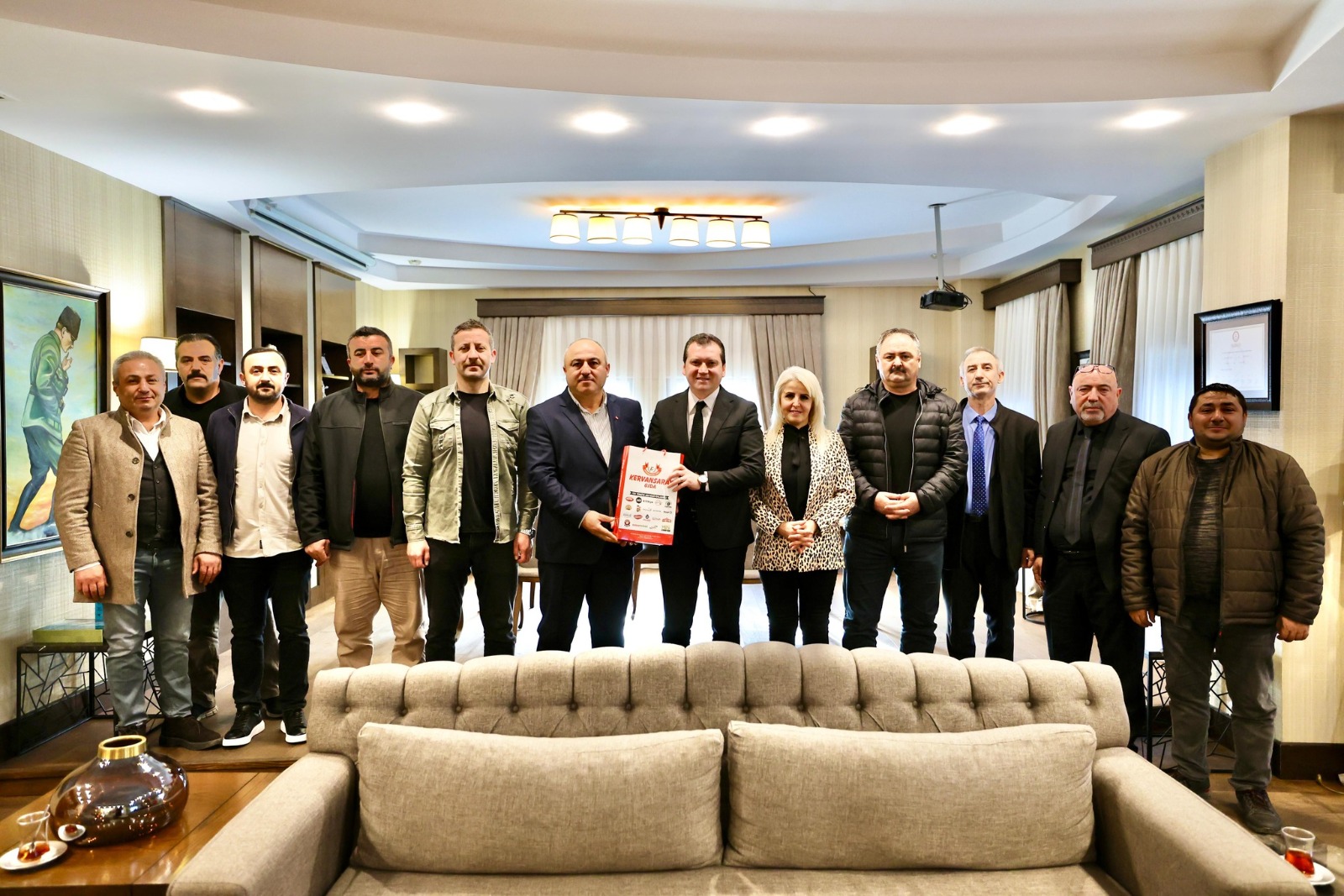 Başkan Balcıoğlu, Harun Çalışkan'ı misafir etti