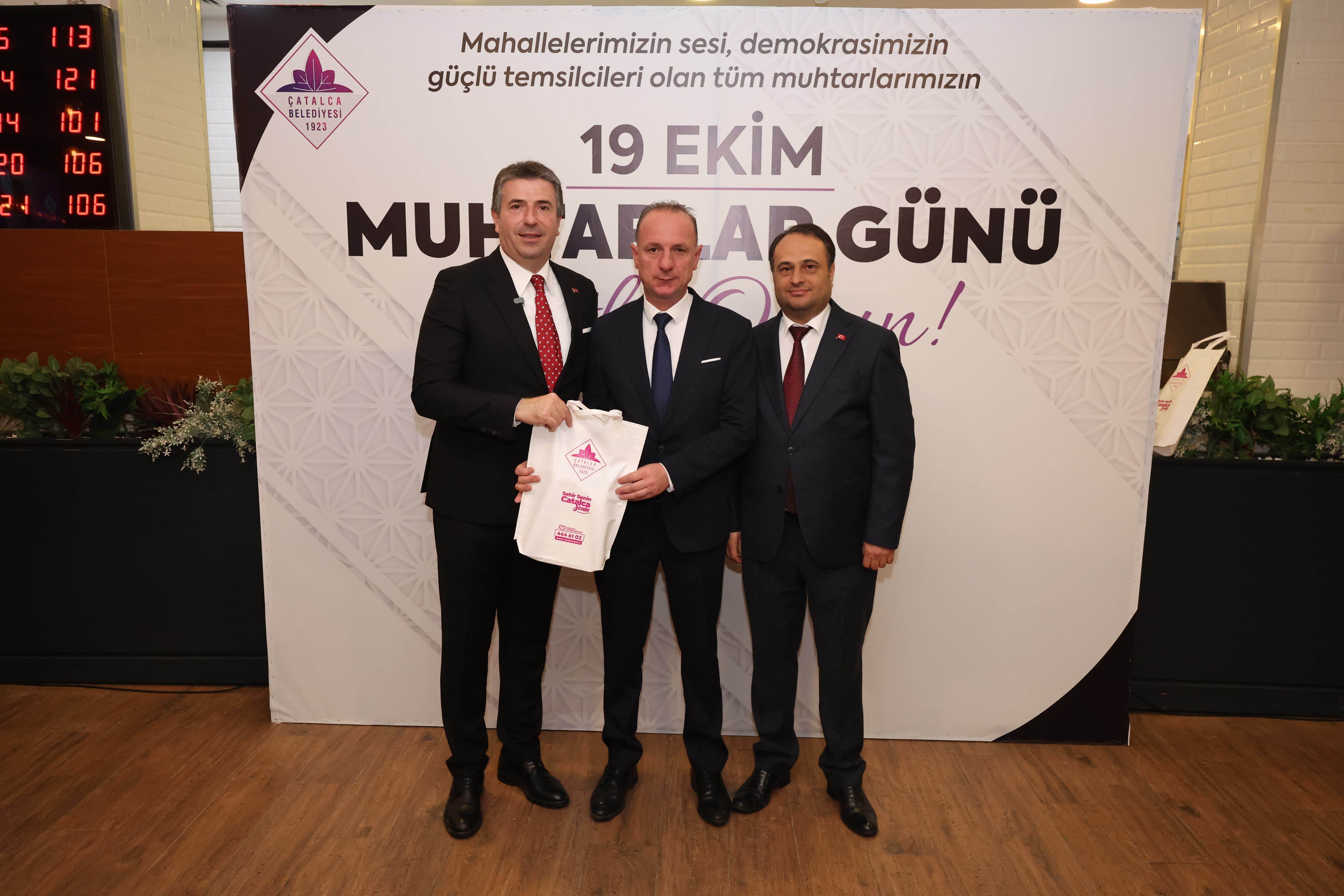 Çatalca'da 19 Ekim Muhtarlar Günü Kutlandı