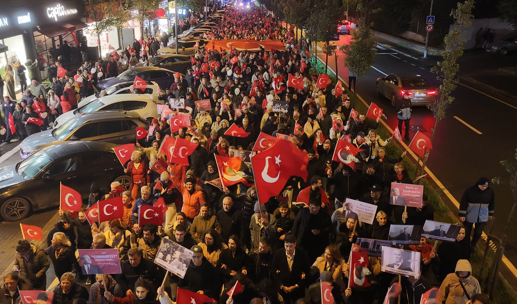 103. Yıl Cumhuriyet Yürüyüşü binlerce kişinin katılımıyla gerçekleşti
