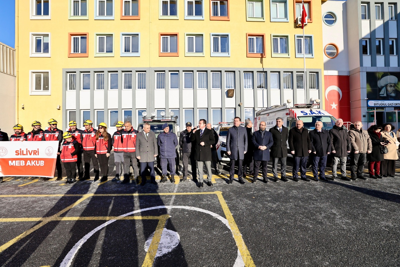 Başkan Balcıoğlu ve Kaymakam Toğan Deprem Tatbikatına Katıldı