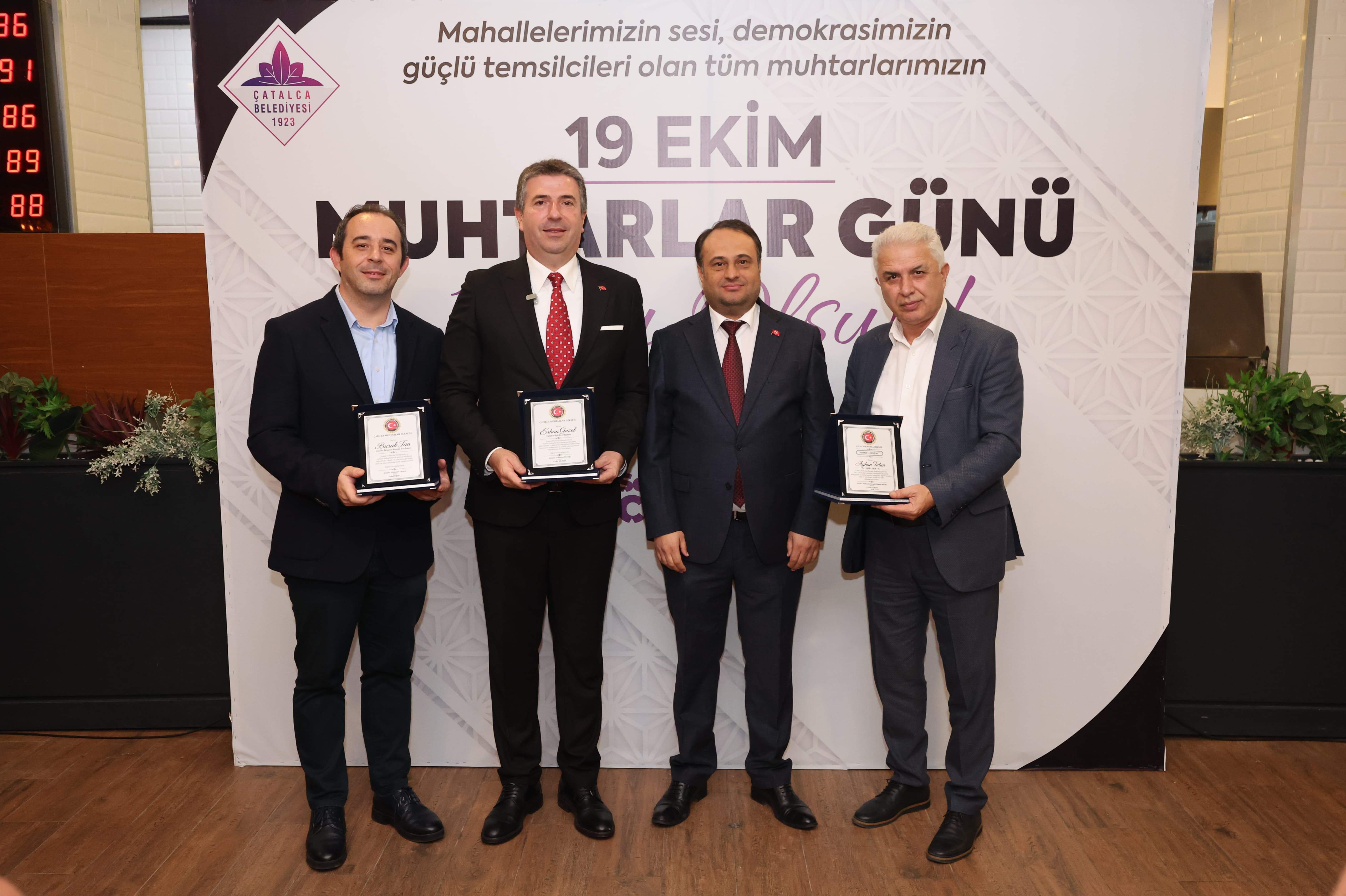 Çatalca'da 19 Ekim Muhtarlar Günü Kutlandı