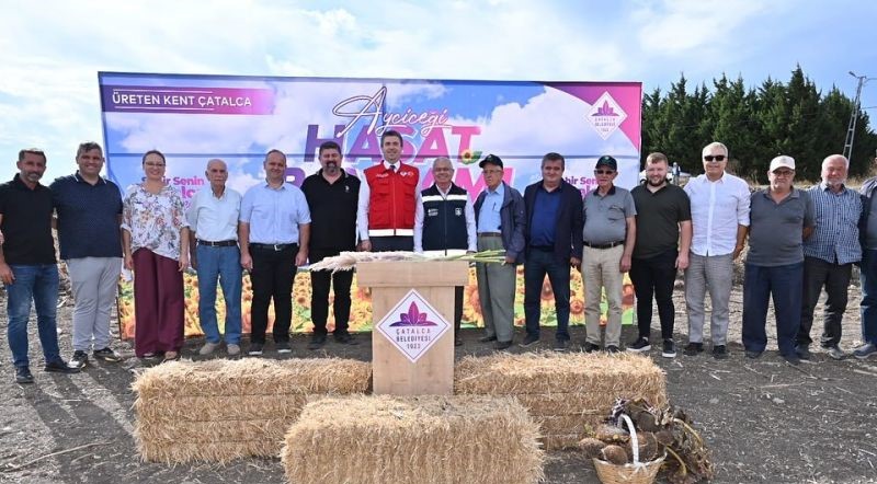 Çatalca’da Ayçiçeği Hasat Bayramı Coşkusu