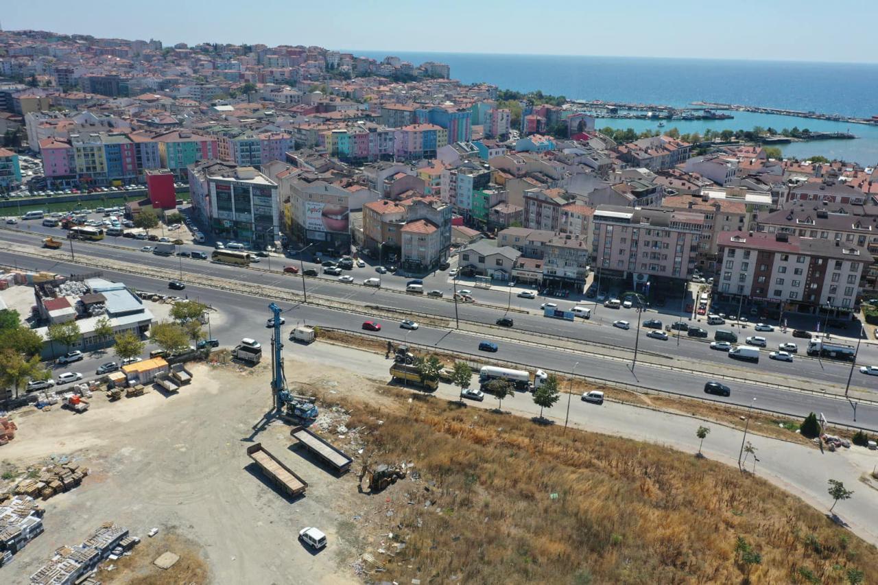 Silivri Eski Sanayi Bölgesinde Üst Geçit Yapım Çalışmaları Başladı