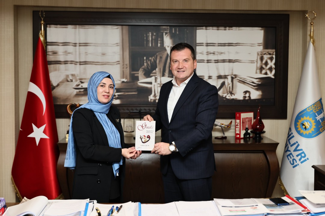 Yazar Çağlar, Başkan Balcıoğlu’nu ziyaret etti