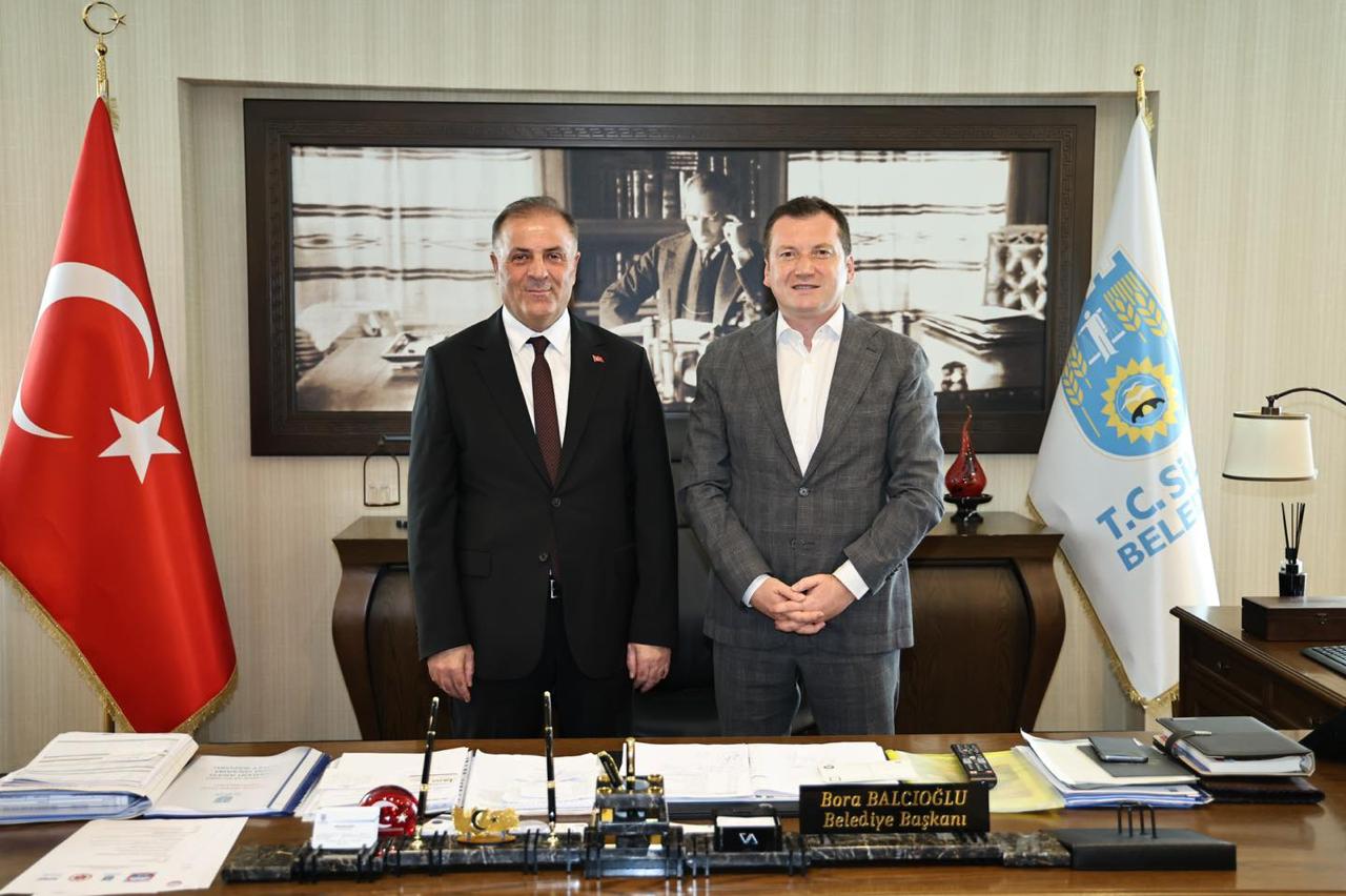 Silivri Belediye Başkanı Bora Balcıoğlu, İBB Meclis Başkanvekili Nuri Aslan'ı Makamında Ağırladı