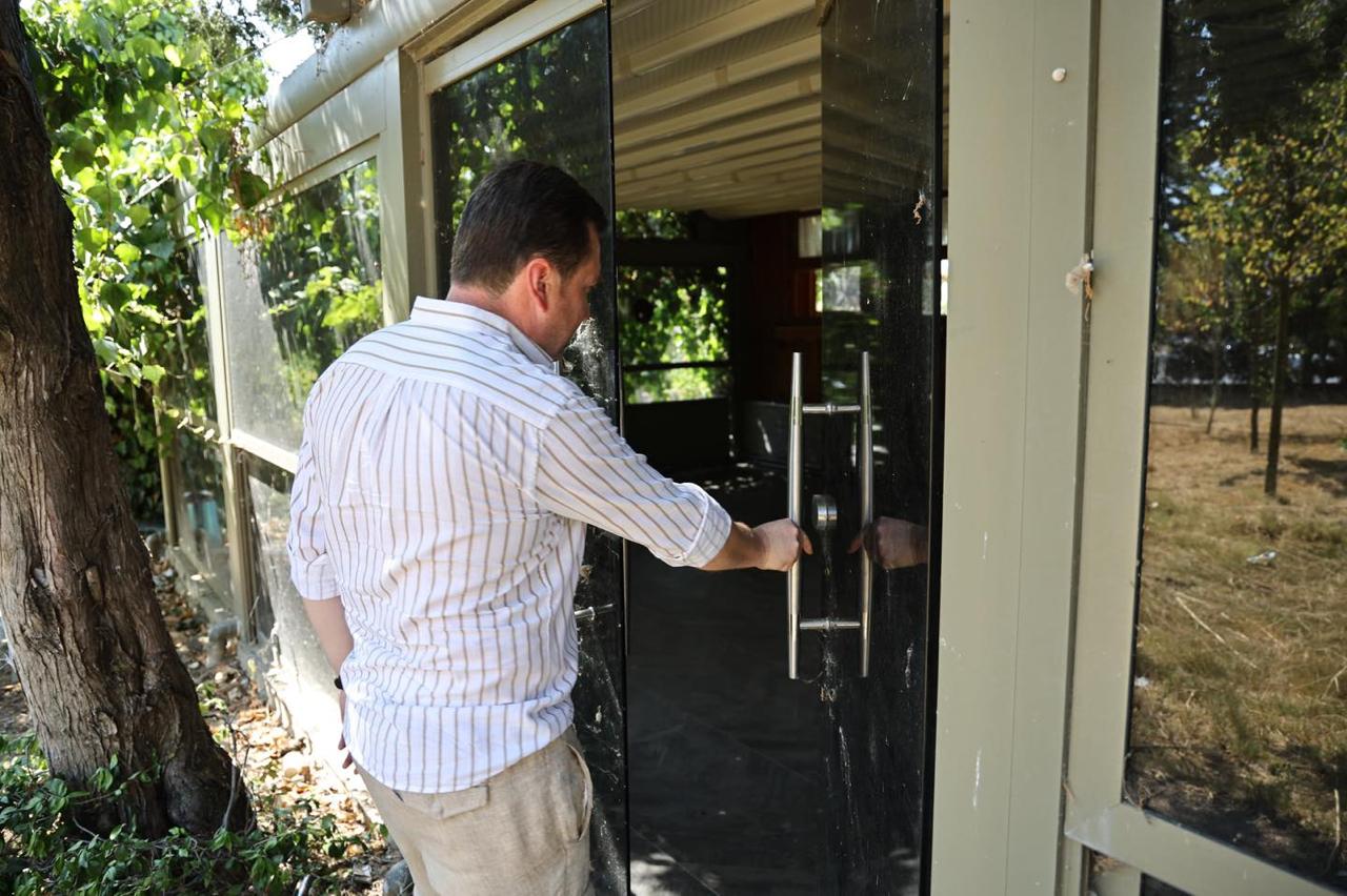 Başkan Balcıoğlu Öğretmen Ali Yıldız Korusu’nda İncelemelerde Bulundu