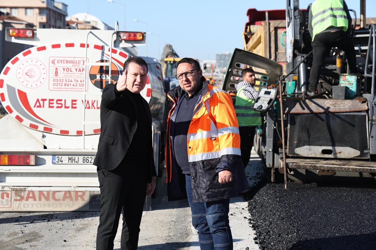 Başkan Balcıoğlu Asfalt Çalışmalarını Yerinde İnceledi