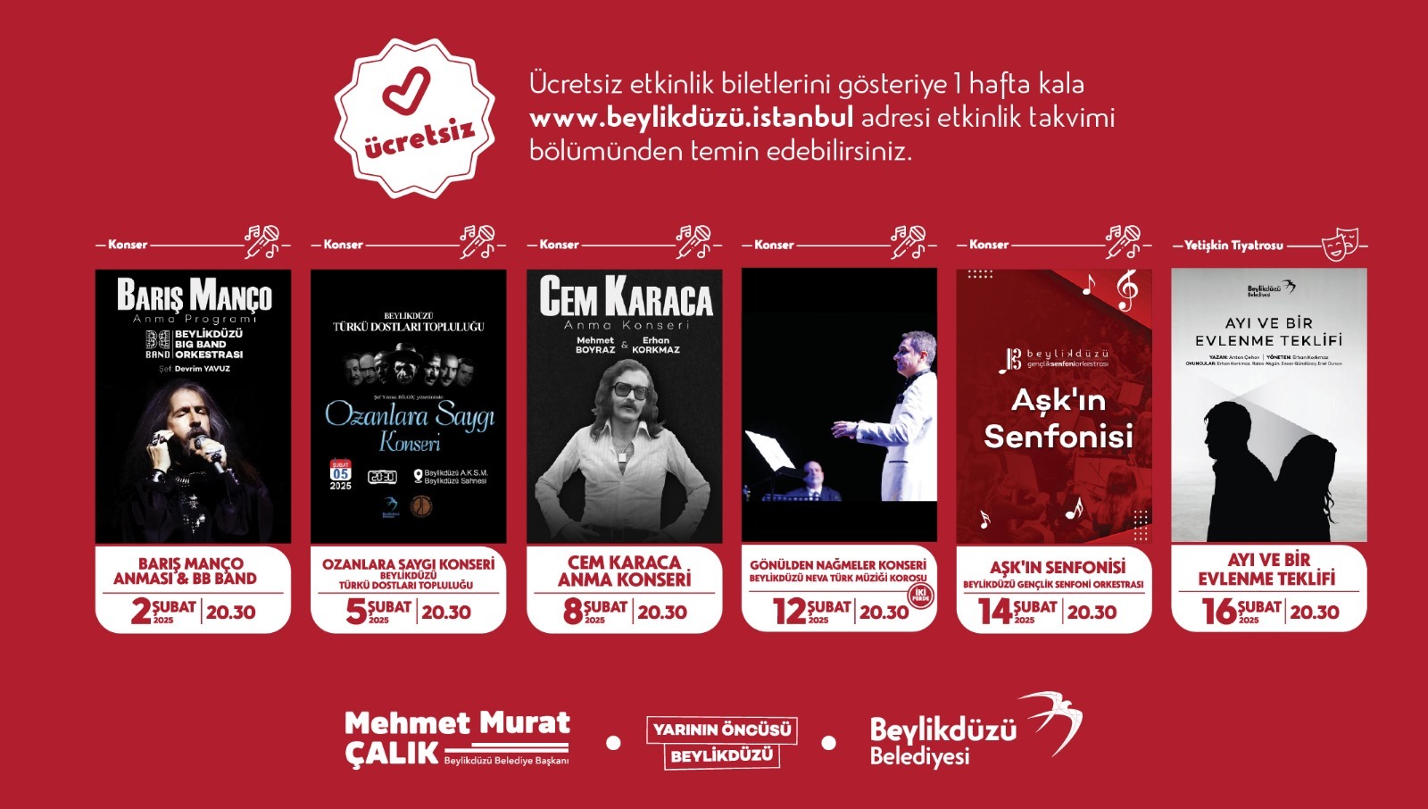 Beylikdüzü'nde Kültür Sanat etkinlikleri Şubat ayında da dopdolu