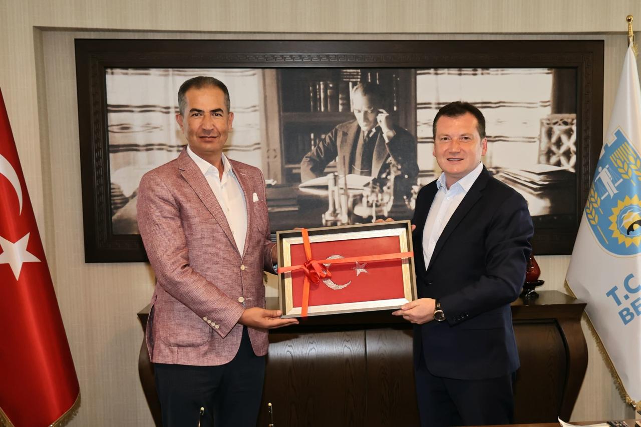 İlçe Milli Eğitim Müdürü Zekeriya Artar, Başkan Balcıoğlu’nu Ziyaret Etti