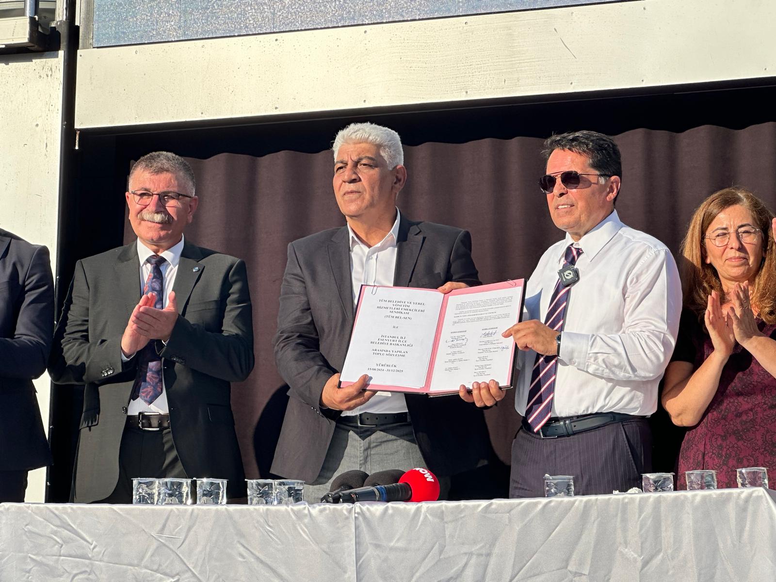 Esenyurt Belediyesi’nde Davullu Zurnalı Toplu Sözleşme Sevinci