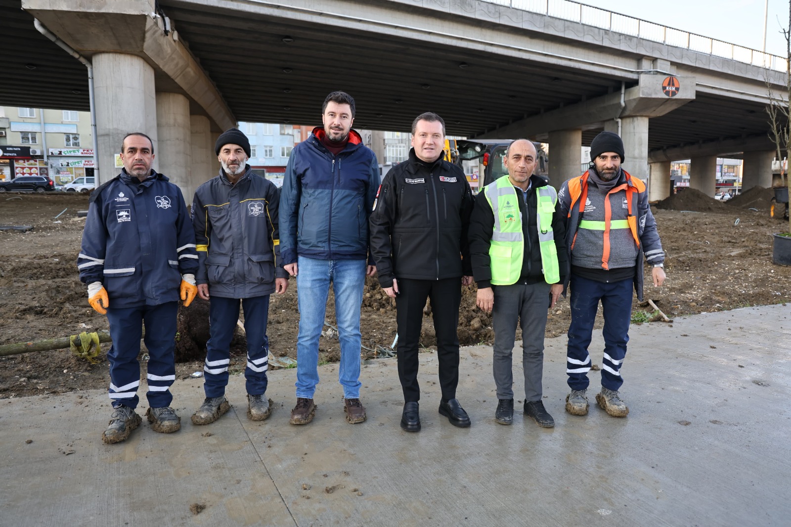 Başkan Balcıoğlu, E5 Karayolu Yan Yol Peyzaj Düzenlemesi Çalışmalarını İnceledi