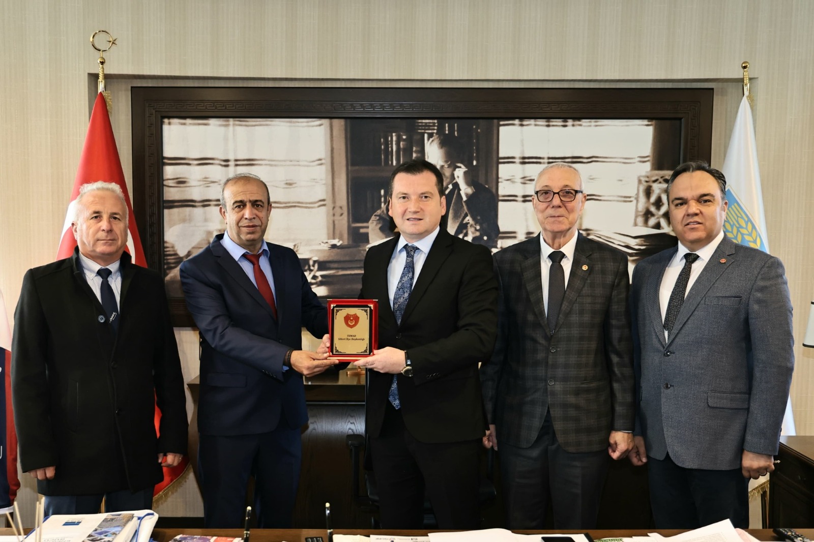 Başkan Balcıoğlu, TEMAD Silivri Şubesi Başkanı Ramazan Yeter'i Makamında Ağırladı