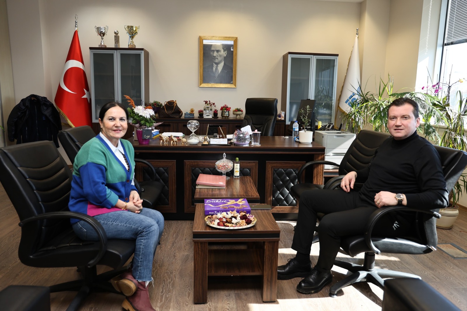 Başkan Balcıoğlu, İSKİ Silivri Şube Müdürü Gülay Özvatan’ı Ziyaret Etti