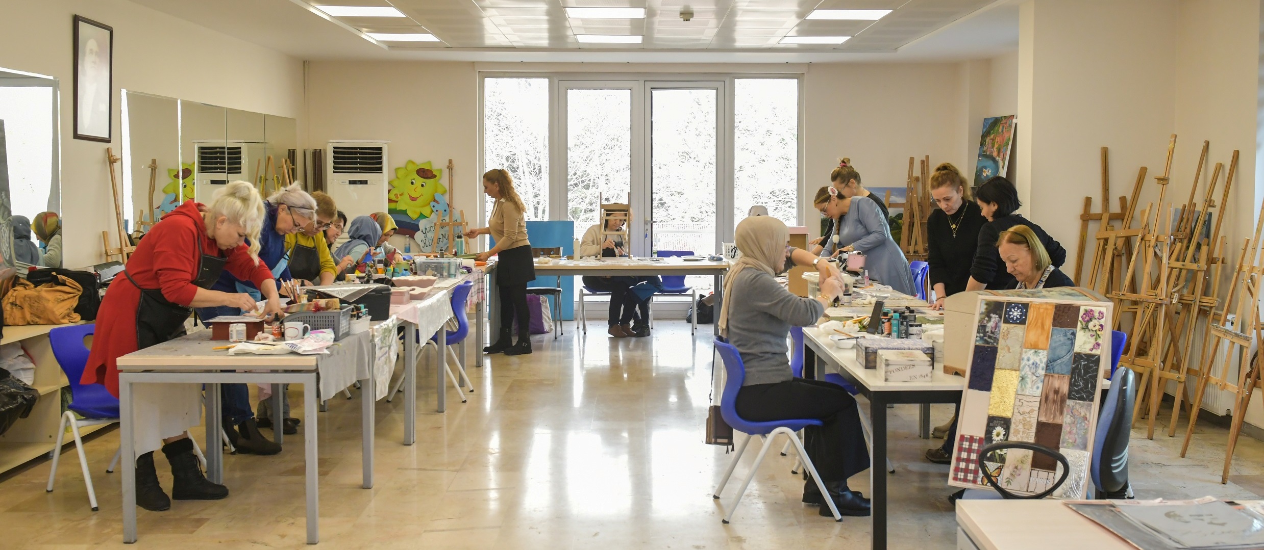 Belediyeden Vatandaşlara Dekoratif Ahşap Boyama Kursu