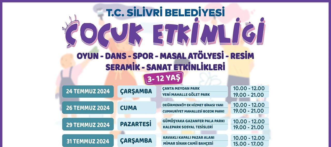 Silivri Belediyesi Çocuk Etkinlikleri Başlıyor