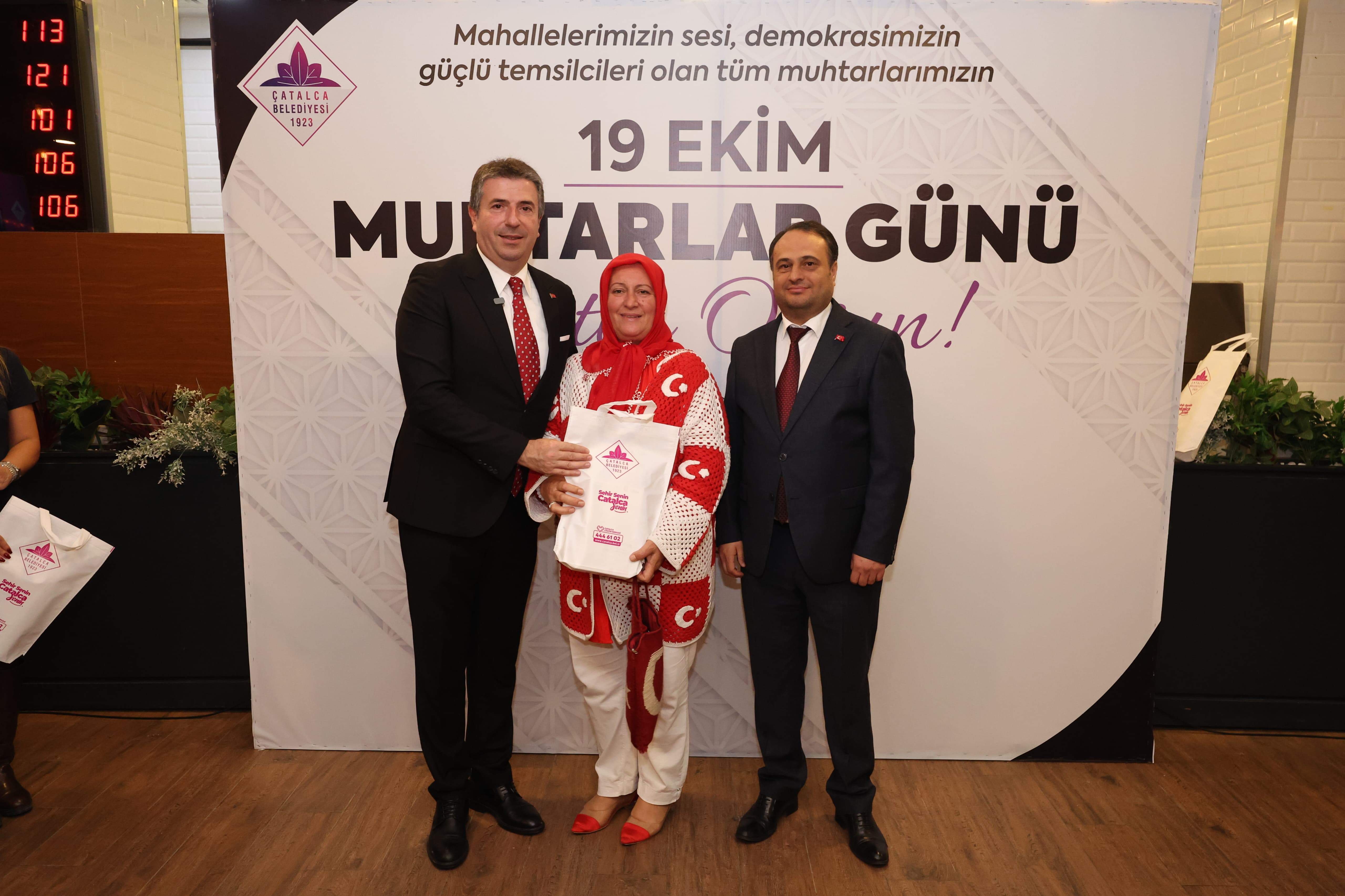 Çatalca'da 19 Ekim Muhtarlar Günü Kutlandı