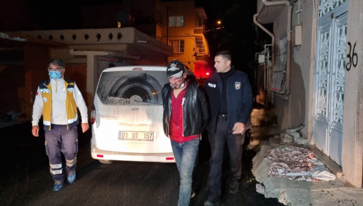 Adana’da kaçmaya çalışan hırsız yüzüstü düştü