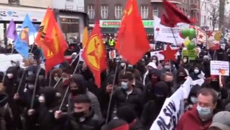 Almanya’da terör örgütü PKK yanlıları yürüyüş düzenledi