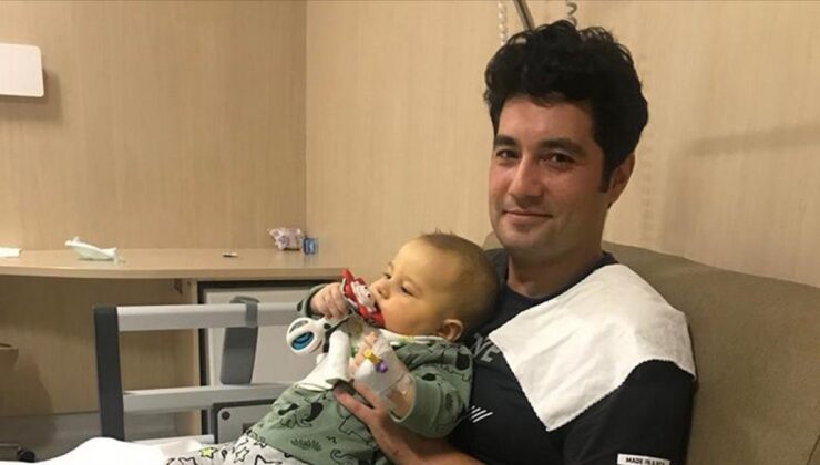 7 aylık Cevdet, babasının karaciğeri ile hayata tutundu