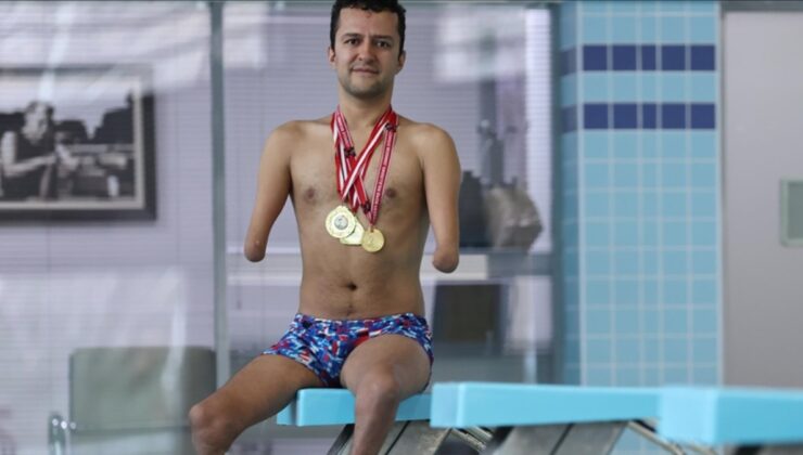 92 madalyalı engelli milli yüzücünün hayali millevetkili olmak