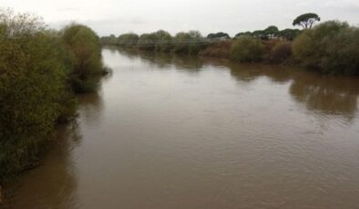 Aydın’da kurumaya yüz tutan Büyük Menderes Nehri, yağışlar ile canlandı