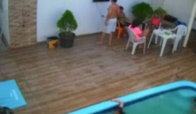 Brezilya’da bir kızın saçları yüzme havuzunun filtresine takıldı