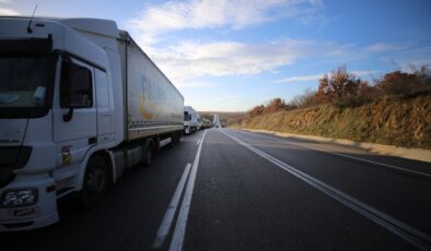 Hamzabeyli Sınır Kapısı’ndaki 20 kilometrelik tır kuyruğu krize neden oldu