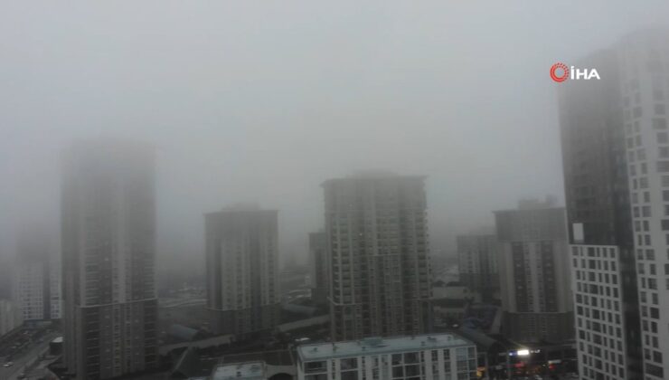 İstanbul’da akşam saatlerinde sis etkili oldu