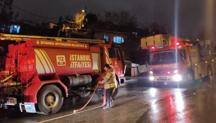 İstanbul’da çıkan yangına itfaiye ekipleri kısa sürede müdahale etti