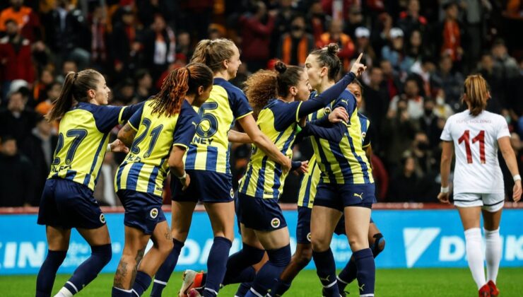 Kadın futbol maçında Fenerbahçe, Galatasaray’a fark attı