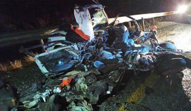 Konya’da tır yol kenarındaki otomobile vurdu: 1 ölü