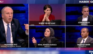 Nihal Bengisu’nun başörtüsü sorusu Muharrem İnce’yi kızdırdı