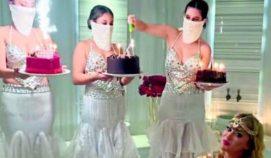 Yeliz Yeşilmen’e hamamda doğum günü