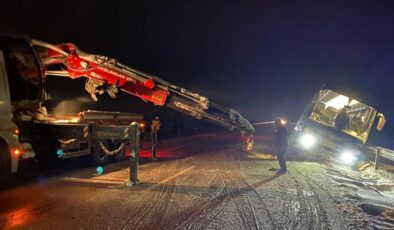 Afyonkarahisar’da refüje giren otobüs paniğe neden oldu