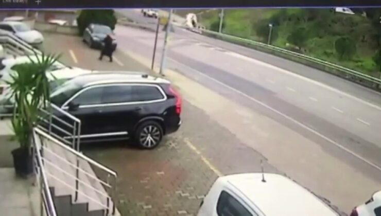 Ataşehir’de freni boşalan araç takla attı