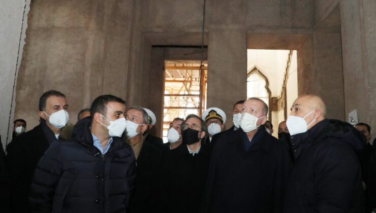 Cumhurbaşkanı Erdoğan Divanhane binasını inceledi