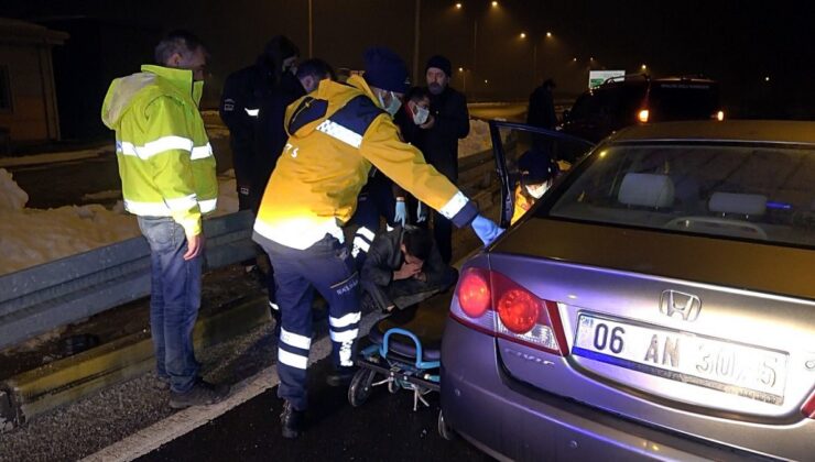 Düzce’de kaza yapan alkollü sürücü ağladı