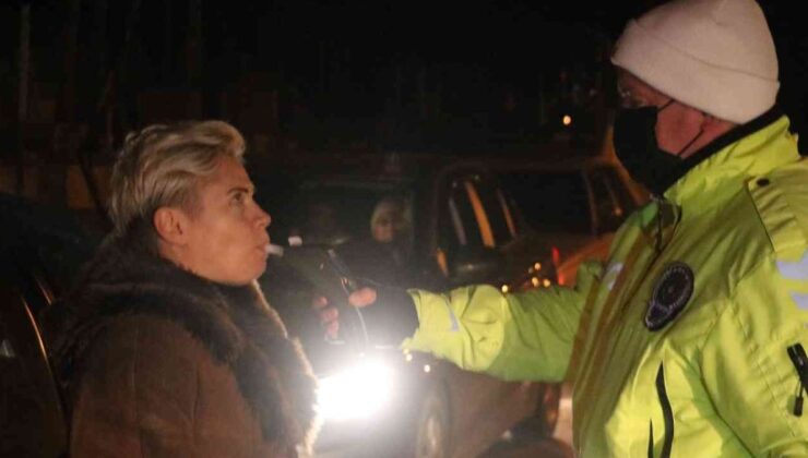 Edirne’de alkollü sürücüler polislere zor anlar yaşattı