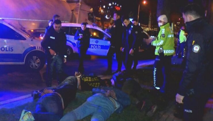 Fatih’te ‘dur’ ihtarına uymayan alkollü sürücü, polislerin üzerine sürdü: 4 gözaltı