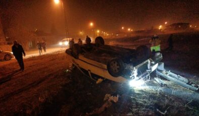 Iğdır’da oto fareleri polisten kaçarken kaza yaptı