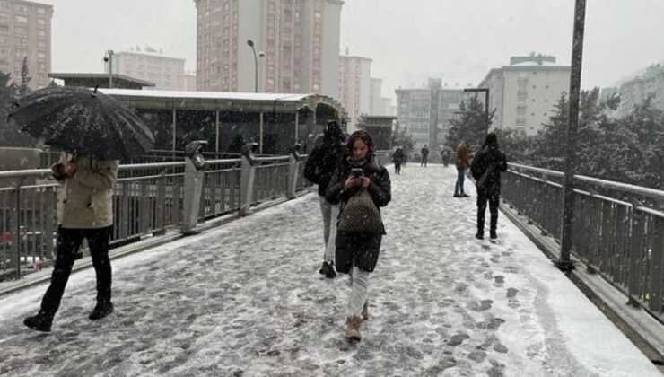 İstanbul ve çevre illerde kuvvetli kar yağışı uyarısı
