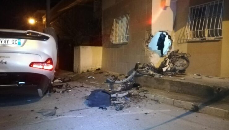 İzmir’de iş yeri sahibi kovaladığı motosiklet hırsızına otomobille çarptı