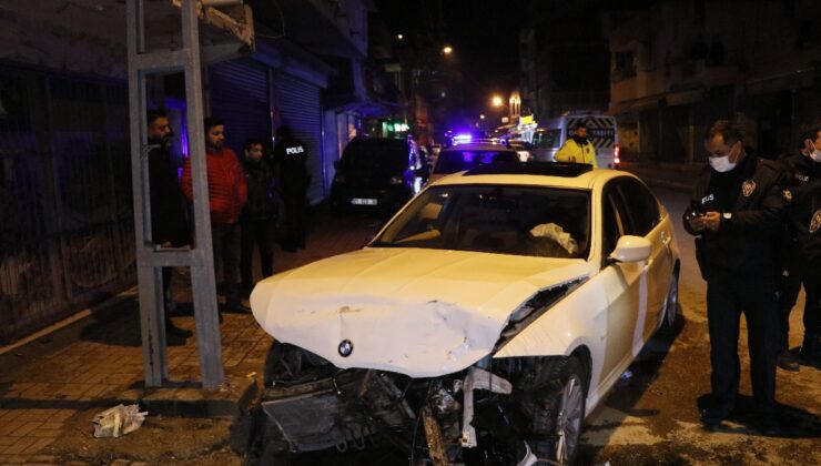Polisten kaçarken kaza yapan otomobil sürücüsü ağır yaralandı